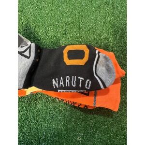 Naruto Shippuden Mens Crew Socks 3 Pack Ichiraku Ramen Orange Black Sz 8-12 NEW